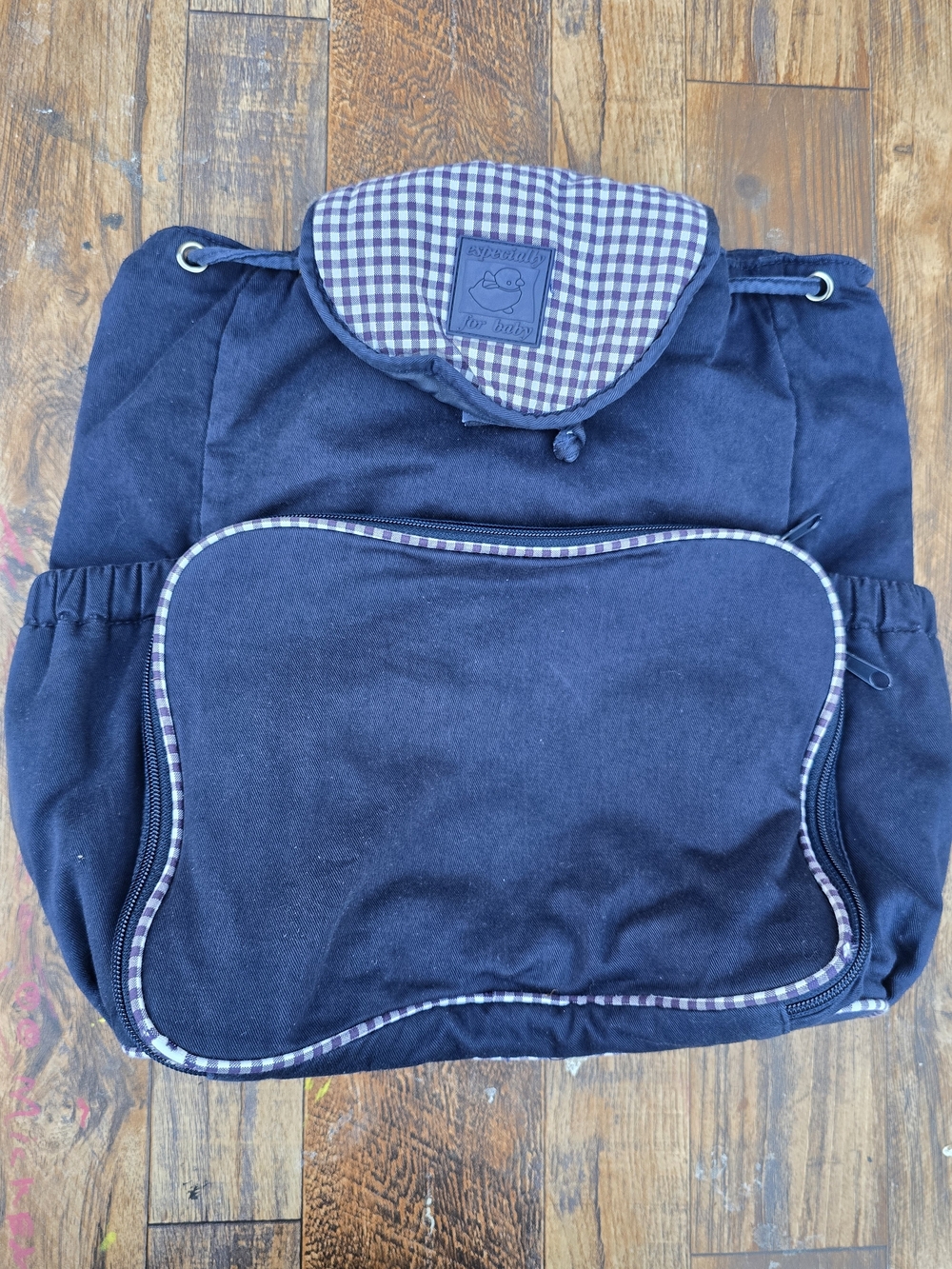 Navy blue diaper Mom Bag - Picture 2 of 14